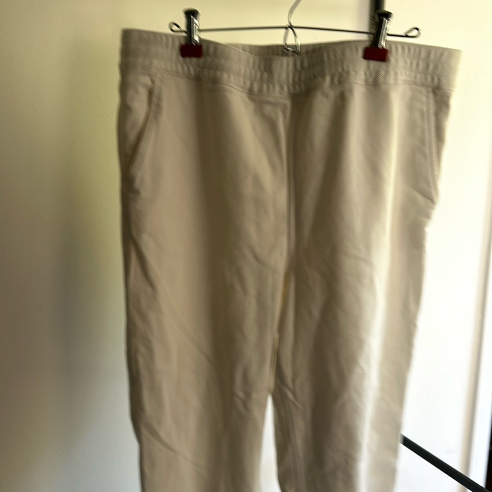 J.Crew sweatpants, white size large cotton